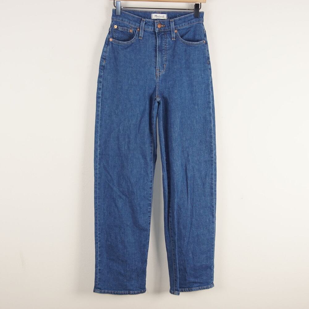 Madewell Perfect Vintage Wide Leg Fairdale Blue Jeans Womens Sz 25